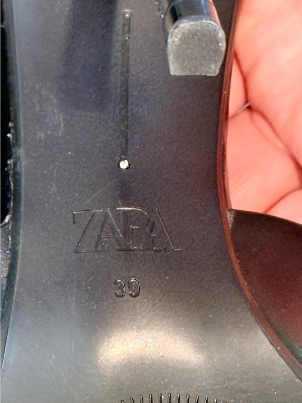 NWT Women’s ZARA black pointed toe heels- Size 39 - Picture 7 of 9